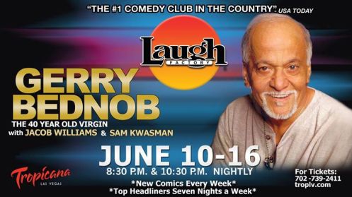 Gerry Bednob at the Laugh Factory